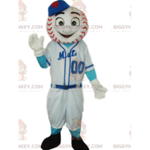 Sportfiguur BIGGYMONKEY™ mascottekostuum met honkbalkop -