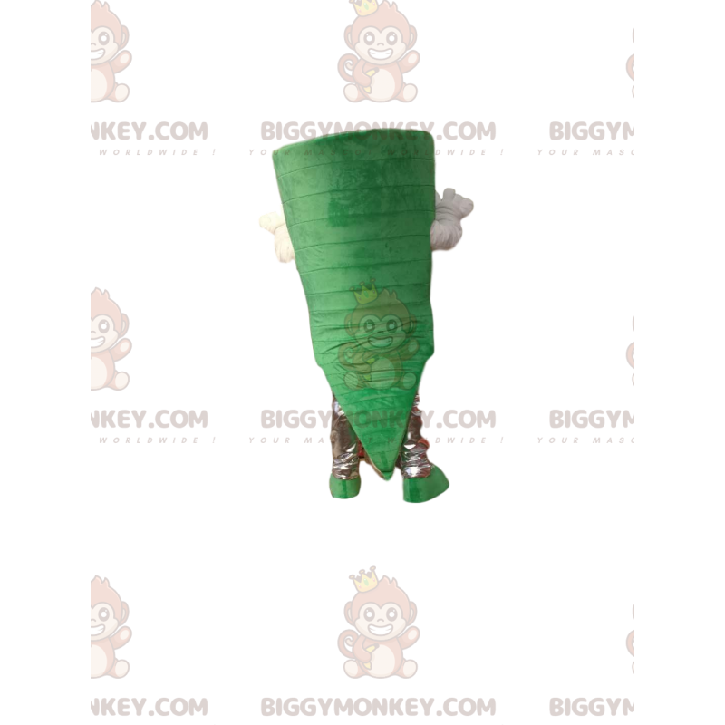 Green Man BIGGYMONKEY™ maskotkostume med ondsindet udseende -