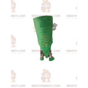 Costume de mascotte BIGGYMONKEY™ de bonhomme vert avec un