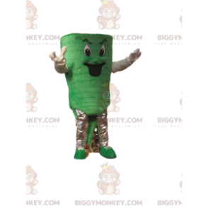 Traje de mascote Green Man BIGGYMONKEY™ com visual perverso –