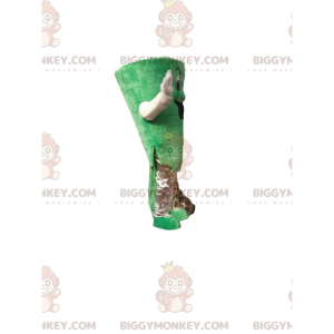Green Man BIGGYMONKEY™ Maskottchenkostüm mit bösem Look -