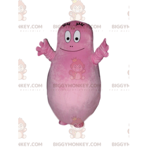 Barbapapas BIGGYMONKEY™ maskotdräkt, The All Pink Daddy -