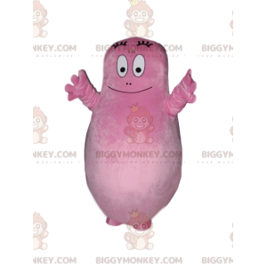 Kostium Maskotki BIGGYMONKEY™ Barbapapy, Cały Różowy Tatuś -