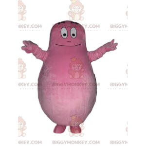 Barbapapa's BIGGYMONKEY™-mascottekostuum, de geheel roze papa -