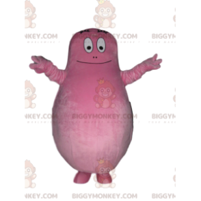 Kostium Maskotki BIGGYMONKEY™ Barbapapy, Cały Różowy Tatuś -