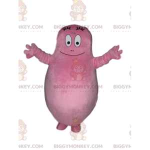 Barbapapa's BIGGYMONKEY™-mascottekostuum, de geheel roze papa -