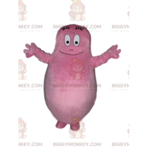 Barbapapa's BIGGYMONKEY™-mascottekostuum, de geheel roze papa -