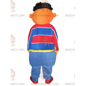 BIGGYMONKEY™ Funny Brown Man With Squinting Eyes Mascot Costume