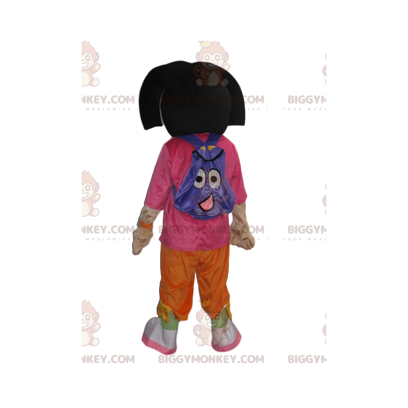 Costume da mascotte BIGGYMONKEY™ di Dora con il suo divertente