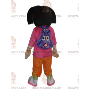 Dora's BIGGYMONKEY™ Mascot Costume With Her Funny Purple