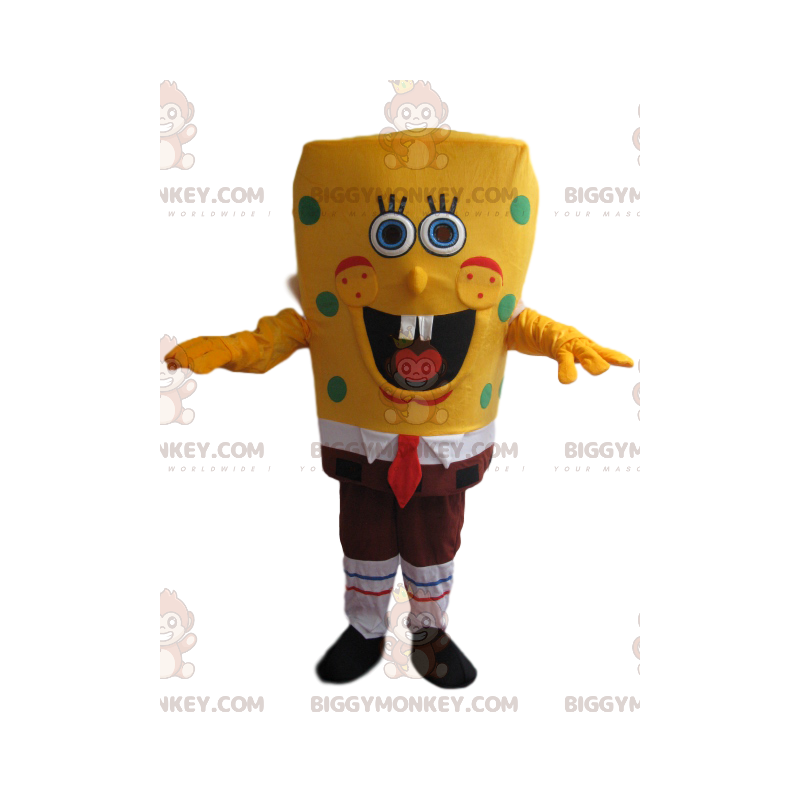 Velmi usměvavý kostým Spongebob Squarepants BIGGYMONKEY™ maskot