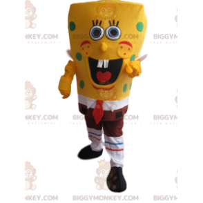 Very Smiling Spongebob Squarepants BIGGYMONKEY™ Mascot Costume