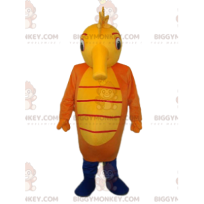 Yellow and Orange Seahorse BIGGYMONKEY™ Mascot Costume –