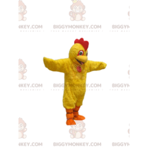 BIGGYMONKEY™ Costume da mascotte Pollo giallo con simpatico