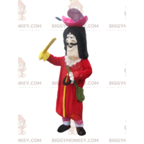 Captain Hook BIGGYMONKEY™ Mascot Costume with Big Red Jacket –