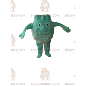 Disfraz de mascota BIGGYMONKEY™ pequeño monstruo verde redondo