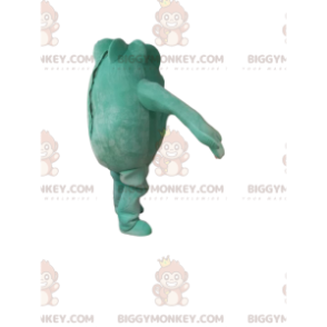 Funny Little Round Green Monster BIGGYMONKEY™ Mascot Costume –