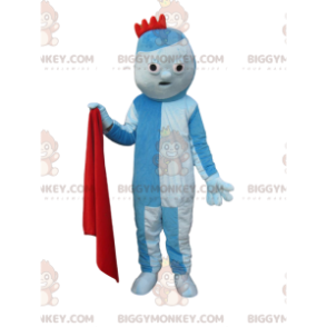 BIGGYMONKEY™ costume da mascotte del personaggio blu originale