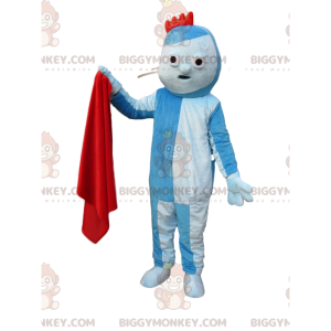 Oryginalny, niebieski kostium maskotki BIGGYMONKEY™ z małą