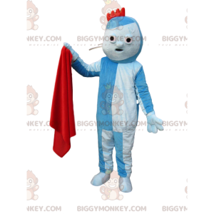 Traje de mascote BIGGYMONKEY™ do personagem original azul com