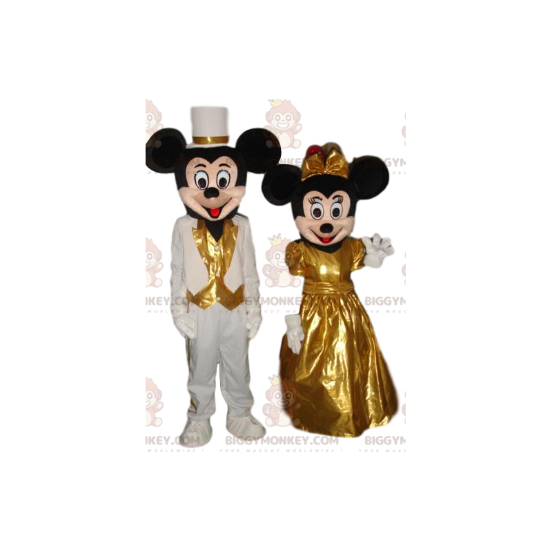 Duo de Costume de mascotte BIGGYMONKEY™ de Mickey Mouse et de