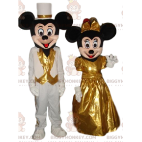 Duo de Costume de mascotte BIGGYMONKEY™ de Mickey Mouse et de