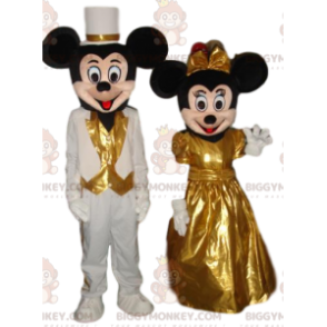 Velmi roztomilé kostýmní duo Mickey Mouse a Minnie Mouse