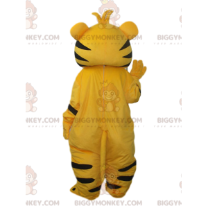 Kostium maskotka słodki żółto-czarny tygrysek BIGGYMONKEY™ -