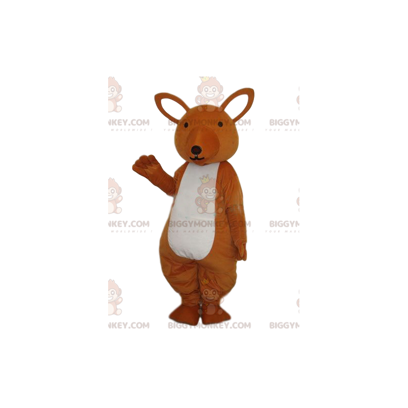 Fato de mascote de canguru castanho BIGGYMONKEY™. fantasia de