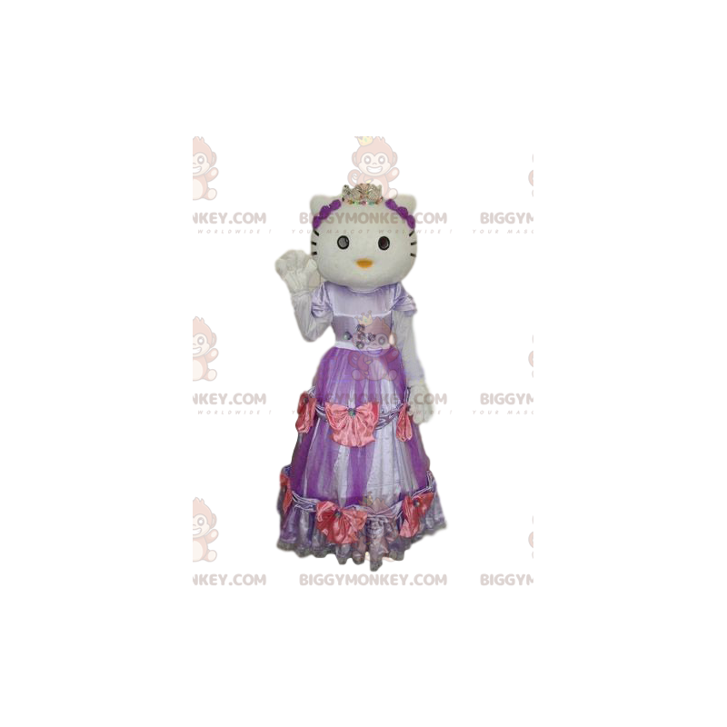 Costume de mascotte BIGGYMONKEY™ de Hello Kitty avec une robe