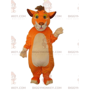 BIGGYMONKEY™ Disfraz divertido de mascota de león con puff -