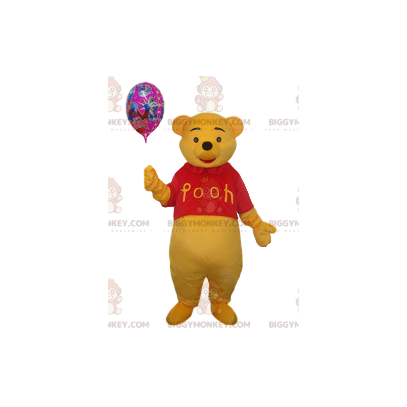 Fato de mascote Winnie The Pooh BIGGYMONKEY™ com balão –