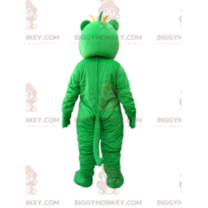 Costume de mascotte BIGGYMONKEY™ de petit monstre vert et jaune