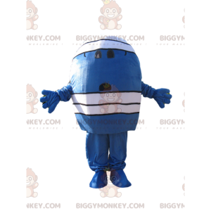 Costume de mascotte BIGGYMONKEY™ de personnage bleu avec un