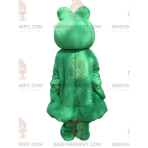 Costume mascotte BIGGYMONKEY™ rana verde e bianca -