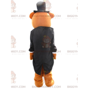 Costume de mascotte BIGGYMONKEY™ d'ours marron avec une veste