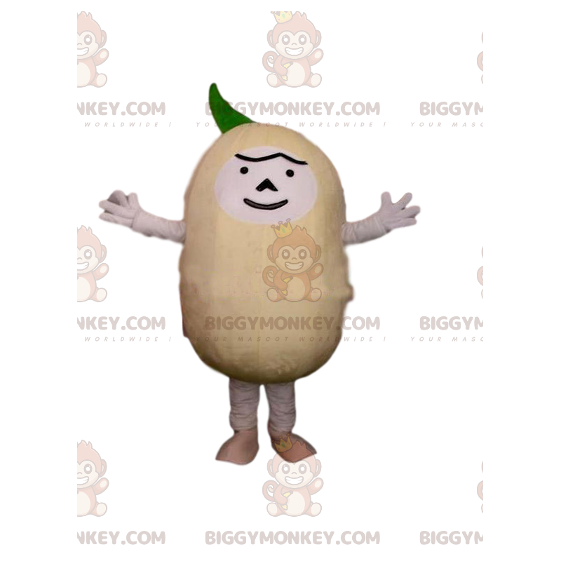 BIGGYMONKEY™ Mascot Costume Cream -hahmo, jossa on vihreä puffi