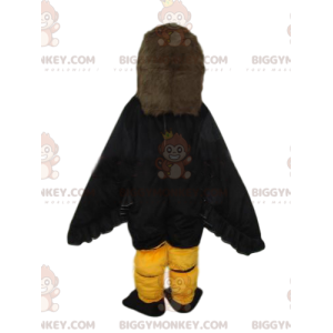 Costume de mascotte BIGGYMONKEY™ d'aigle marron majestueux.