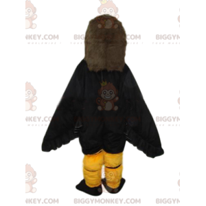 Traje majestoso de mascote de águia marrom BIGGYMONKEY™.