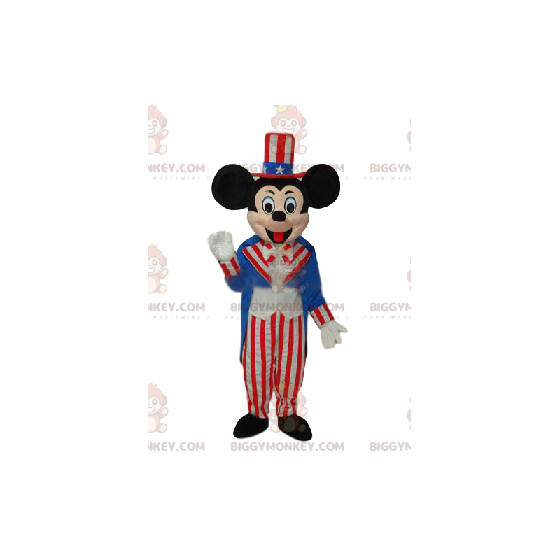 Costume de mascotte BIGGYMONKEY™ de Mickey en tenue de fête