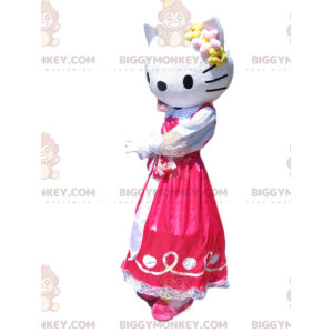 Costume de mascotte BIGGYMONKEY™ de Hello Kitty avec une robe