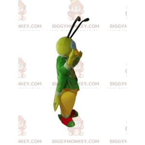 Kostium maskotki zielonego świerszcza BIGGYMONKEY™ ze stylowym