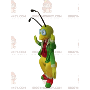 Costume de mascotte BIGGYMONKEY™ de criquet vert avec un