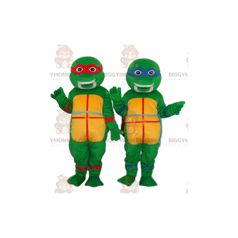 As Tartarugas Ninjas Raphael e Leonardo BIGGYMONKEY™ Mascote