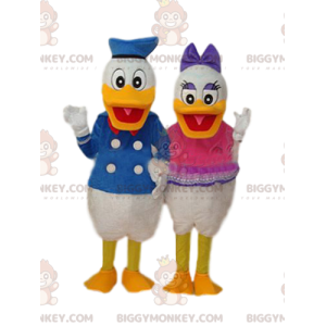 Duo de Costume de mascotte BIGGYMONKEY™ de Donald et de Daisy -