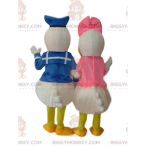 Duo di costumi mascotte Paperino e Daisy BIGGYMONKEY™ -