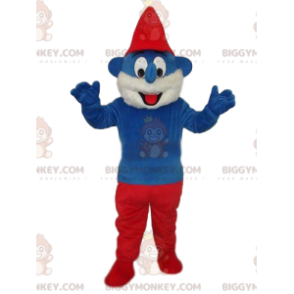 Fato de mascote Papa Smurf com Nariz Grande BIGGYMONKEY™ –