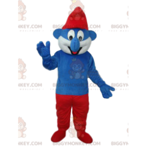 Fato de mascote Papa Smurf com Nariz Grande BIGGYMONKEY™ –