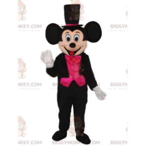 Mickey Mouse BIGGYMONKEY™ mascottekostuum met zwart en fuchsia