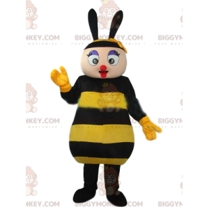Liian söpö Bee BIGGYMONKEY™ maskottiasu. mehiläinen puku -